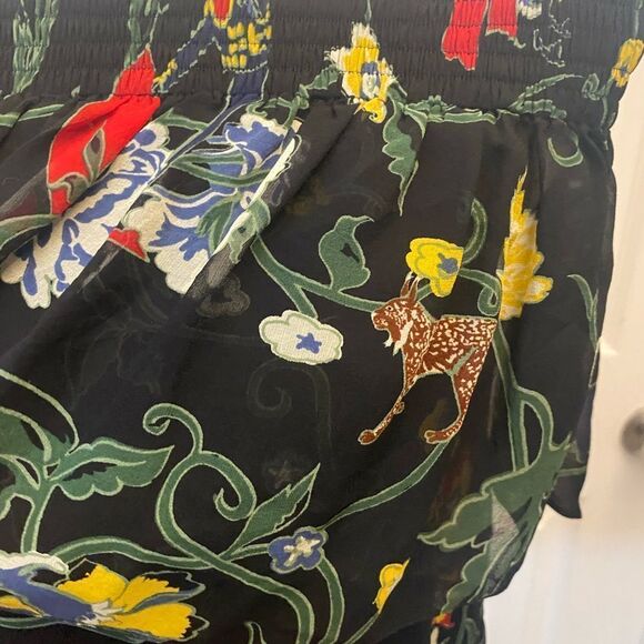 Tibi 100% silk off shoulder blouse. S - Picture 6 of 9